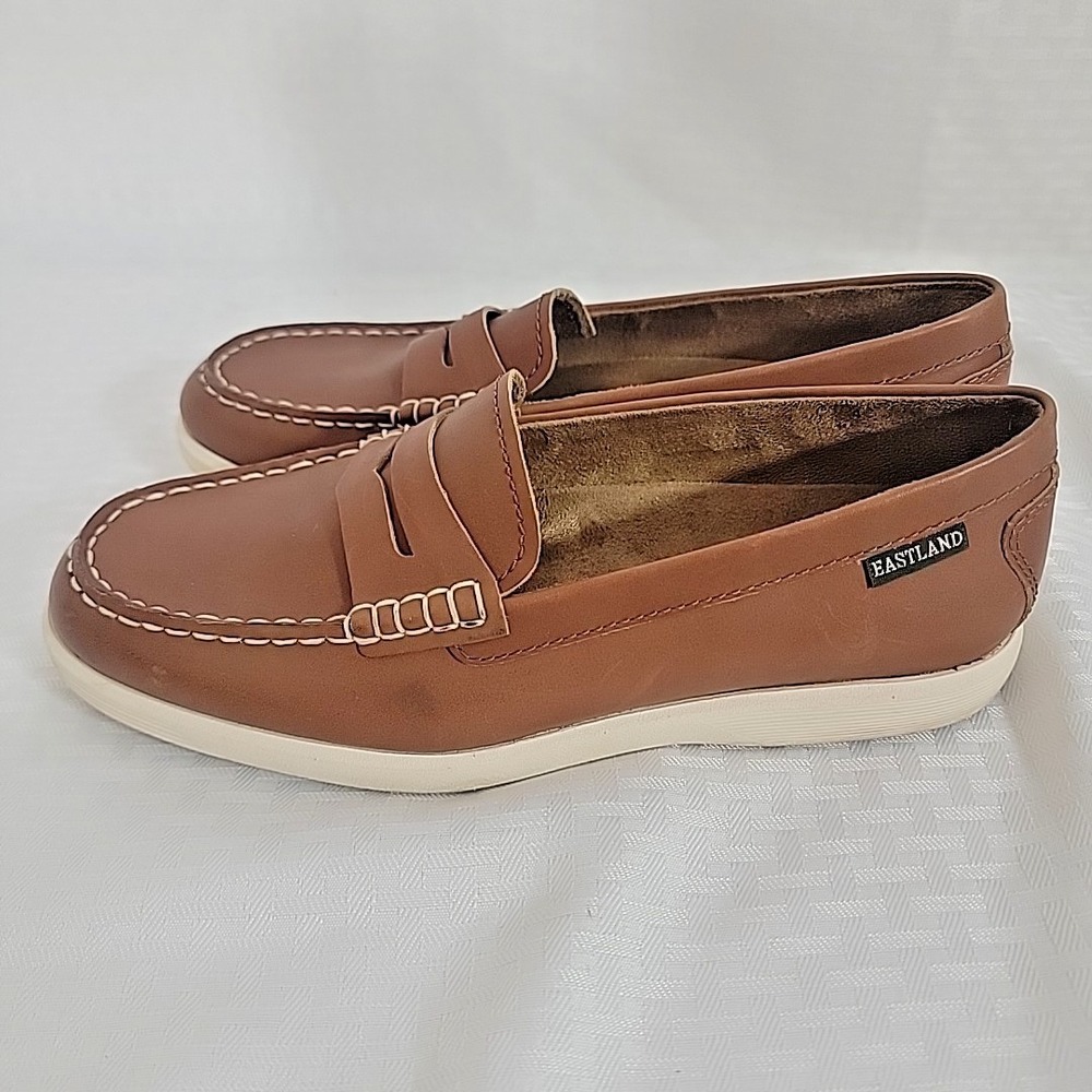 Eastland Baldwin Women's Leather Loafers Size 8 Brown - Picture 4 of 11